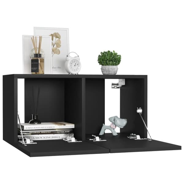 The Living Store væghængt tv-skab 60x30x30 cm sort - TV-møbler