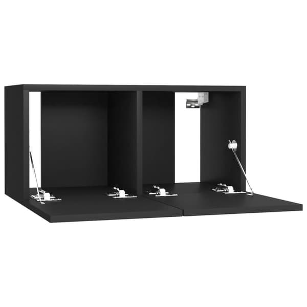 The Living Store væghængt tv-skab 60x30x30 cm sort - TV-møbler