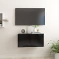 Miniatyrbillede 2 af 9: The Living Store væghængt tv-skab 60x30x30 cm sort -  TV-møbler