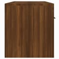 Miniatyrbillede 10 af 11: The Living Store tv-bord med LED-lys 140x36,5x40 cm brun egetræsfarve -  TV-møbler
