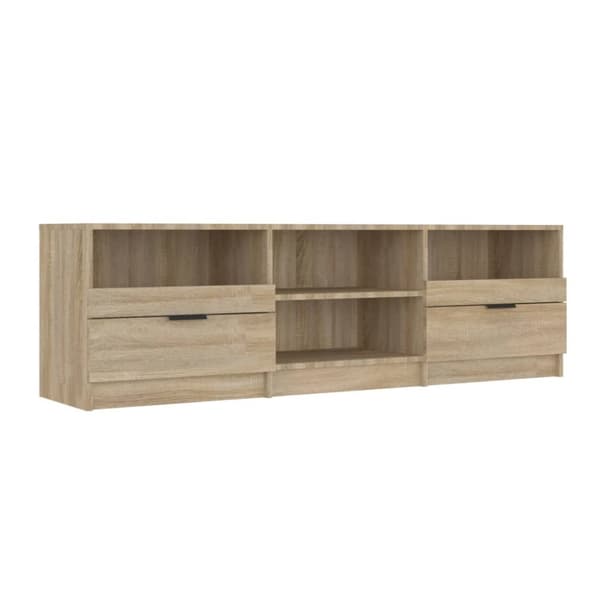 The Living Store tv-bord 150x33,5x45 cm konstrueret træ sonoma-eg -  TV-møbler
