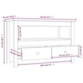 Miniatyrbild 11 av 11: The Living Store Tv-bänk 79x35x52 cm massiv furu -  TV-bänkar