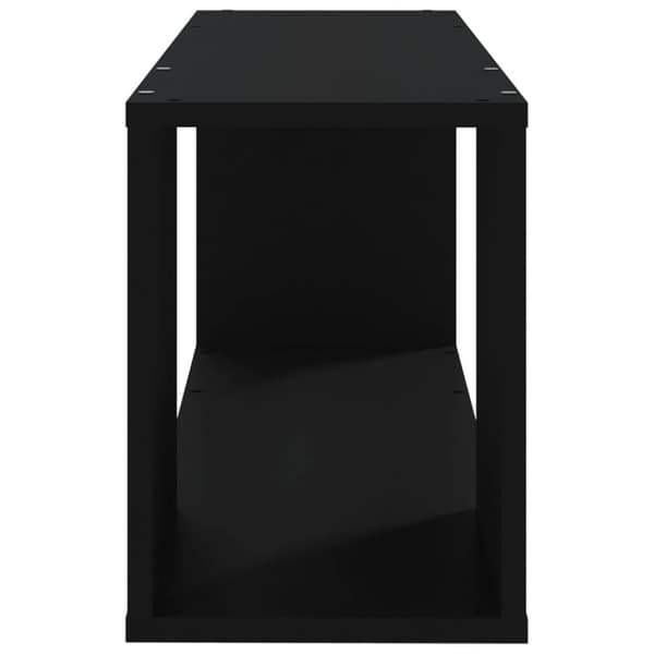 The Living Store TV-bänk svart 80x24x32 cm konstruerat trä - TV-bänkar