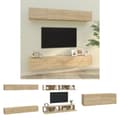 Miniatyrbillede 1 af 9: The Living Store væghængte tv-skabe 4 stk. 100x30x30 cm sonoma-eg -  TV-møbler