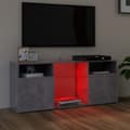 Pikkukuva 4 / 11: The Living Store TV-taso LED-valoilla betoninharmaa 120x30x50 cm -  TV-tasot