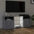 Pikkukuva 6 / 11: The Living Store TV-taso LED-valoilla betoninharmaa 120x30x50 cm -  TV-tasot