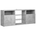Pikkukuva 8 / 11: The Living Store TV-taso LED-valoilla betoninharmaa 120x30x50 cm -  TV-tasot