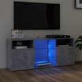 Pikkukuva 2 / 11: The Living Store TV-taso LED-valoilla betoninharmaa 120x30x50 cm -  TV-tasot