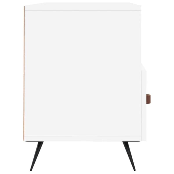 The Living Store tv-bord 102x36x50 cm konstrueret træ hvid - TV-møbler