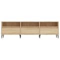 Miniatyrbillede 6 af 11: The Living Store tv-bord 150x30x44,5 cm konstrueret træ sonoma-eg -  TV-møbler