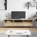 Miniatyrbillede 2 af 11: The Living Store tv-bord 150x30x44,5 cm konstrueret træ sonoma-eg -  TV-møbler