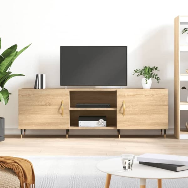 The Living Store TV-taso Sonoma-tammi 150x30x50 cm tekninen puu -  TV-tasot