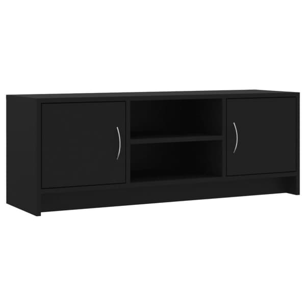 The Living Store Tv-bänk svart 102x30x37,5 cm konstruerat trä - TV-bänkar