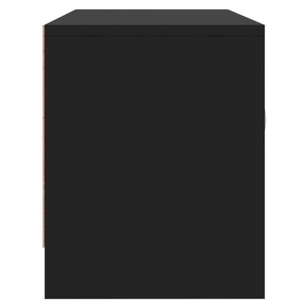 The Living Store Tv-bänk svart 102x30x37,5 cm konstruerat trä - TV-bänkar