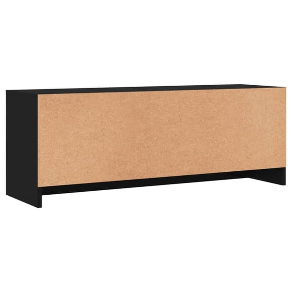The Living Store Tv-bänk svart 102x30x37,5 cm konstruerat trä - TV-bänkar