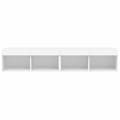 Pikkukuva 9 / 11: The Living Store TV-tasot LED-valoilla 2 kpl valkoinen 80x30x30 cm -  TV-tasot