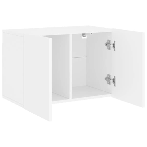 The Living Store væghængt tv-bord 60x30x41 cm hvid -  TV-møbler