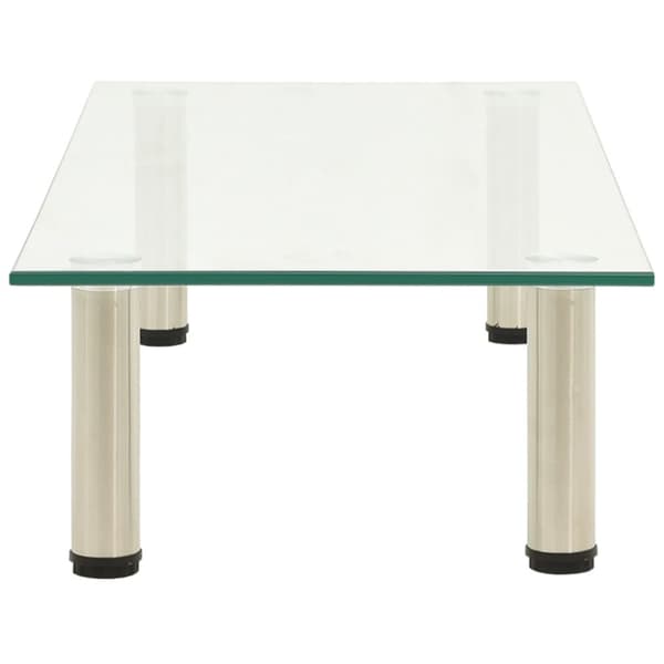 The Living Store TV-bänk transparent 80x35x17 cm härdat glas -  TV-bänkar