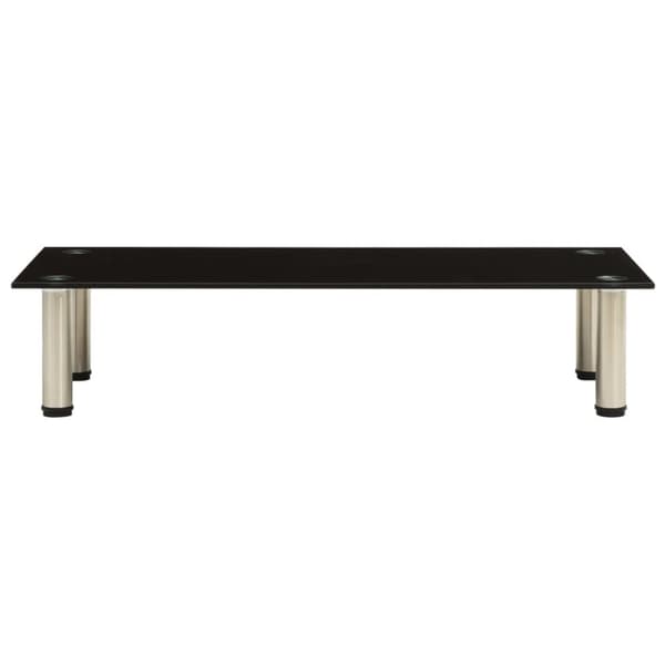 The Living Store TV-bänk svart 80x35x17 cm härdat glas -  TV-bänkar