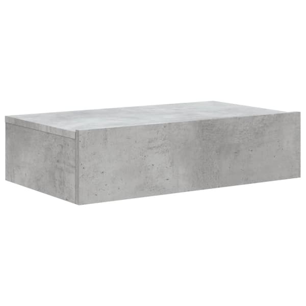 The Living Store tv-bord med LED-lys 60x35x15,5 cm betongrå -  TV-møbler