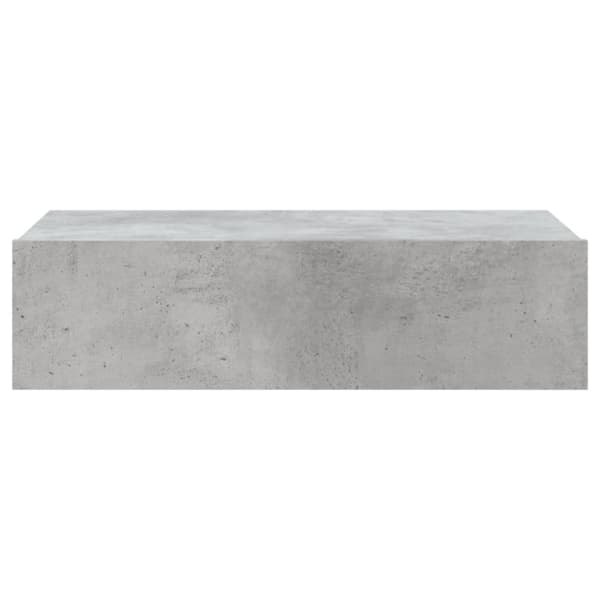 The Living Store tv-bord med LED-lys 60x35x15,5 cm betongrå -  TV-møbler