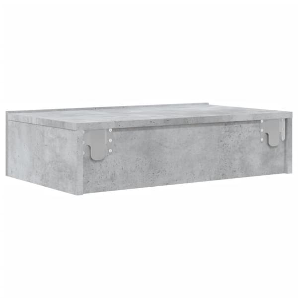 The Living Store tv-bord med LED-lys 60x35x15,5 cm betongrå -  TV-møbler