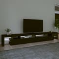 Miniatyrbillede 4 af 11: The Living Store tv-bord med LED-lys 290x36,5x40 cm sort -  TV-møbler
