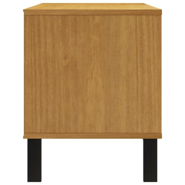 The Living Store Tv-bänk FLAM 110x40x50 cm massiv furu -  TV-bänkar