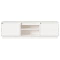 Miniatyrbillede 6 af 11: The Living Store tv-bord 140x35x40 cm massivt fyrretræ hvid -  TV-møbler