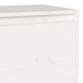 Miniatyrbillede 9 af 11: The Living Store tv-bord 140x35x40 cm massivt fyrretræ hvid -  TV-møbler