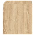 Miniatyrbillede 10 af 11: The Living Store væghængt tv-bord med LED-lys 30x28,5x30 cm sonoma-eg -  TV-møbler
