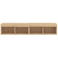 Pikkukuva 9 / 11: The Living Store TV-tasot LED-valoilla 2 kpl Sonoma-tammi 80x30x30 cm -  TV-tasot