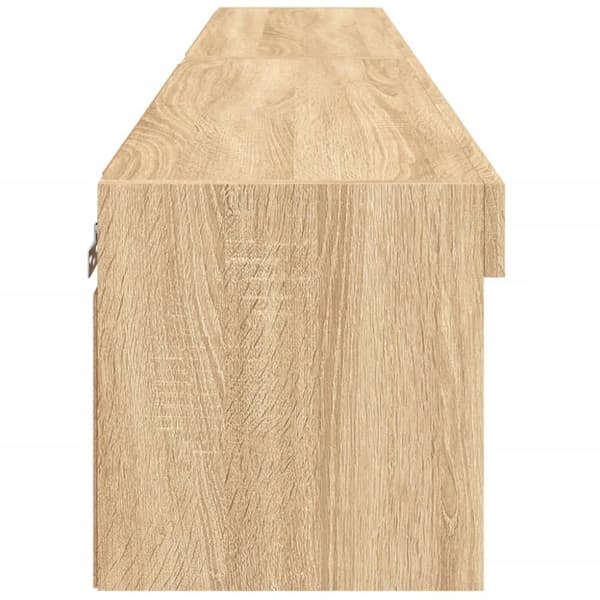 The Living Store TV-tasot LED-valoilla 2 kpl Sonoma-tammi 80x30x30 cm - TV-tasot