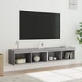 Pikkukuva 2 / 11: The Living Store TV-tasot LED-valoilla 2 kpl harmaa Sonoma 80x30x30 cm -  TV-tasot