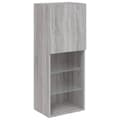 Pikkukuva 7 / 10: The Living Store TV-kaappi LED-valoilla harmaa Sonoma 40,5x30x102 cm -  TV-tasot