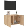 Pikkukuva 5 / 11: The Living Store TV-kaappi seinäkiinnitettävä Sonoma-tammi 60x30x41 cm -  TV-tasot