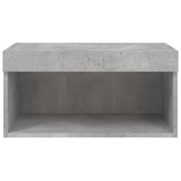 The Living Store tv-bord med LED-lys 60x30x30 cm betongrå -  TV-møbler