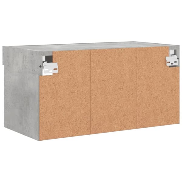 The Living Store tv-bord med LED-lys 60x30x30 cm betongrå -  TV-møbler