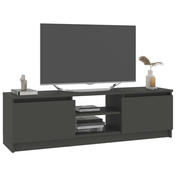 The Living Store Tv-bänk grå 120x30x35,5 cm konstruerat trä -  TV-bänkar