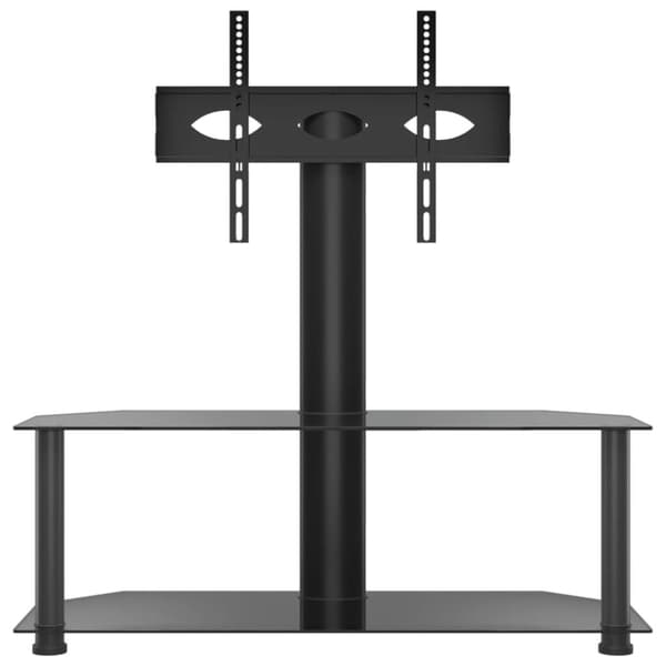 The Living Store tv-stativ til hjørne 2 hylder til 32"-70" sort - TV-møbler