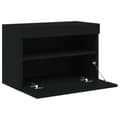 Miniatyrbild 9 av 11: The Living Store Väggmonterad tv-bänk LED svart 60x30x40 cm -  TV-bänkar