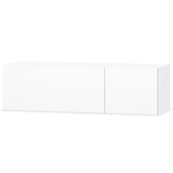 The Living Store TV-bänkar 2 st spånskiva 120x40x34 cm vit högglans -  TV-bänkar