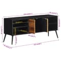 Miniatyrbillede 11 af 11: The Living Store tv-bord 112x31x45 cm massivt genbrugsteak -  TV-møbler