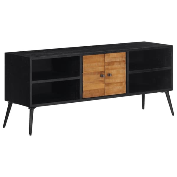 The Living Store tv-bord 112x31x45 cm massivt genbrugsteak -  TV-møbler