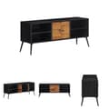 Miniatyrbillede 1 af 11: The Living Store tv-bord 112x31x45 cm massivt genbrugsteak -  TV-møbler
