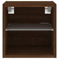 Pikkukuva 9 / 11: The Living Store TV-seinäkaappi LED-valoilla ruskea tammi 30x28,5x30 cm -  TV-tasot