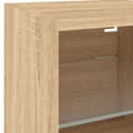 Miniatyrbillede 10 af 11: The Living Store tv-møbel til væg 7 dele med LED-lys konstrueret træ sonoma-eg -  TV-møbler
