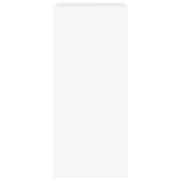 The Living Store væghængt tv-bord med LED-lys 30,5x35x70 hvid -  TV-møbler