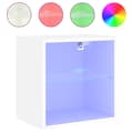 Miniatyrbild 8 av 11: The Living Store Väggmonterade sängbord LED-lampor 2 st vit -  TV-bänkar