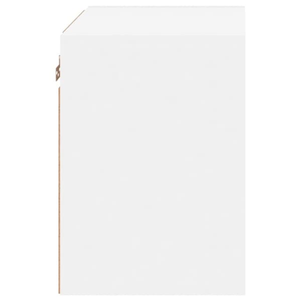 The Living Store Väggmonterade sängbord LED-lampor 2 st vit - TV-bänkar